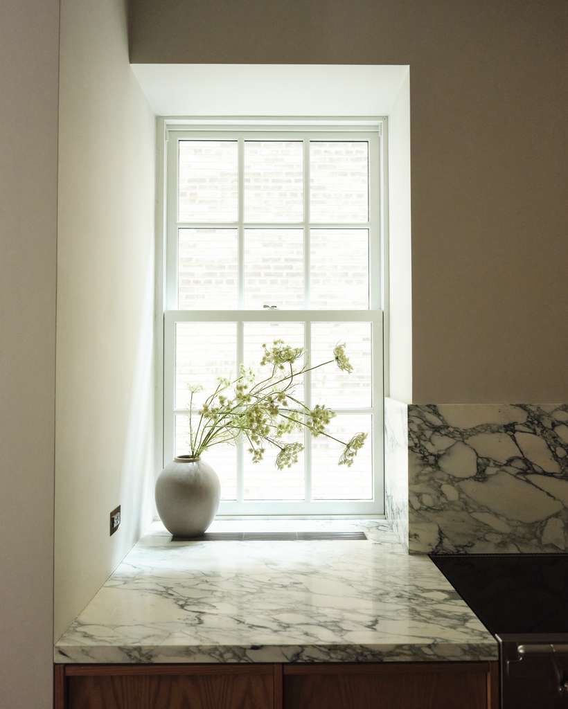 Marble counter and window detail