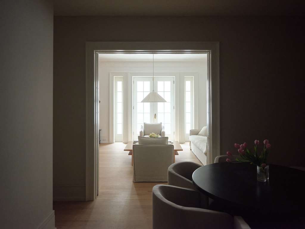 An enfilade view through a Central Park West apartment by Campos Goldberg
