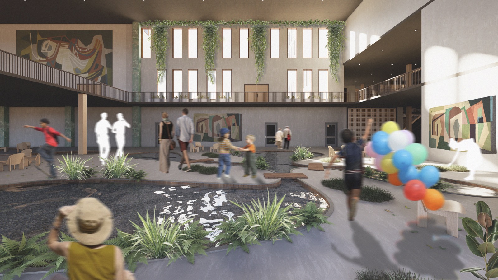 Memory: A Sixth Sense — planted double-height atrium
